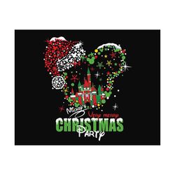 Very Merry Christmas Party PNG, Christmas Mouse Head Png, Merry Christmas Png, Christmas Season Png, Xmas Holiday Png, X