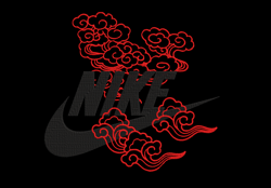 Nike x Japanese Clouds | Digital Embroidery Files | .DST .EXP .HUS .JEF .PES .VIP .VP3 .XXX