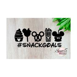 Snackgoals t-shirt svg file. Instant download. snackgoals. Mickey pretzel, dole whip and popcorn. Family vacation shirts