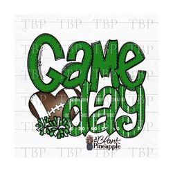 football design png, football game day in green, football sublimation design, football shirt design, football game day d