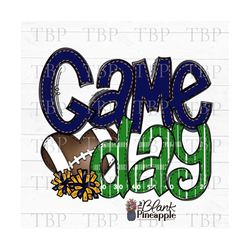 football design png, football game day in navy and yellow, football sublimation design, football shirt design, football
