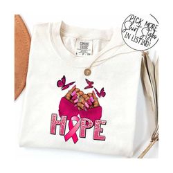 Hope Breast Cancer Awareness Shirt, Breast Cancer Awareness Shirt, Pink Ribbon Shirt, Breast Cancer Survivor, Cancer Shi