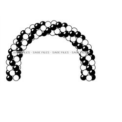 Balloon Arch SVG, Balloons Svg, Party Svg, Birthday Svg, Clipart, Files for Cricut, Cut Files For Silhouette, Png, Dxf,