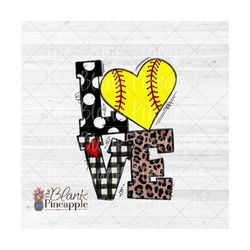 softball design png, softball love heart in black png, softball sublimation design, softball love design, black softball