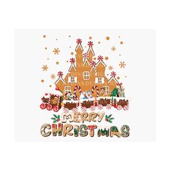 Christmas Mouse And Friends PNG, Merry Christmas Png, Xmas Holiday Png, Train Gingerbread Png, Christmas Gingerbread Png