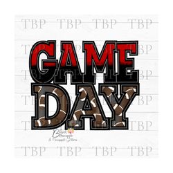 football design png, football game day in red and black, football sublimation design, football shirt design, football ga