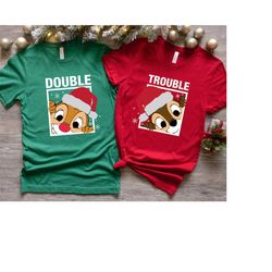 Chip and Dale Christmas Shirt, Disney Christmas Trip Shirt, Double Trouble Shirt, Disney Family Christmas Shirt, Christm
