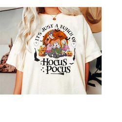 Disney Halloween Hocus Pocus Comfort Colors Shirt, It's Just A Bunch Of Hocus Pocus, Mickey And Friend Shirt, Disney San