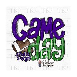 football design png, football game day in purple, football sublimation design, football shirt design, football game day