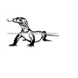 Komodo Dragon SVG, Lizard Svg, Reptile Svg, Komodo Dragon Clipart, Komodo Dragon Files for Cricut, Cut Files For Silhoue