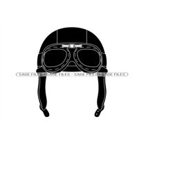 Aviator Helmet SVG, Pilot Hat SVG, Pilot Svg, Clipart, Aviator Helmet Files for Cricut, Cut Files For Silhouette, Png, D