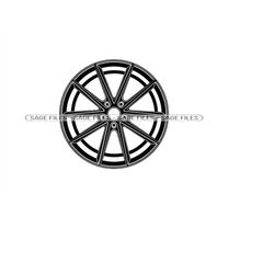 Car Rim SVG, Wheel Svg, Tire Svg, Body Shop Svg, Car Wheel Svg, Clipart, Files for Cricut, Cut Files For Silhouette, Png