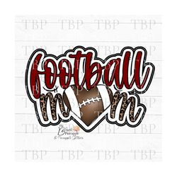 football design png, dark red football mom design,  football mom png, football sublimation design, maroon football png,