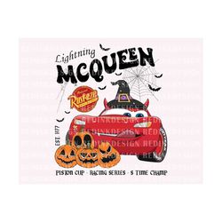Halloween Cars Png, Halloween Png, Lightning Car 1977 Png, Red Car Halloween, Trick Or Treat Png, Spooky Vibes Png, Hall