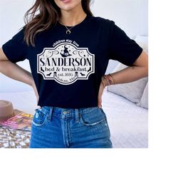 Sanderson Bed and Breakfast, Halloween Tshirt, Vintage Ghost Halloween Sweatshirt, Funny Halloween Hoodie Gift, Retro Fa