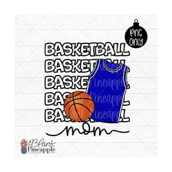 basketball design png, basketball mom with chalky jersey in royal blue png, basketball mom sublimation design