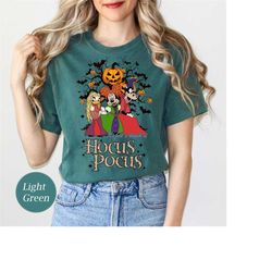 Hocus Pocus Shirt Vintage for Halloween Colors Comfort Shirt, Hocus Pocus Shirt, Mickey And Friend Shirt, Disney Sanders