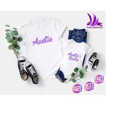 Aunt and Niece Shirts, Auntie's Bestie Shirt, Aunt and Nephew Shirts, Gift for Aunt, Gift for Niece, Gift For Nephew, Gi