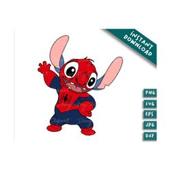 Stitch super hero svg,svg cricut heros kid,gift for friend, birthday Christmas Character, event craft Png Files For Cric