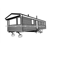 Mobile Home 3 SVG, Mobile Home SVG, Trailer Home Svg, Mobile Home Clipart, Files for Cricut, Cut Files For Silhouette, P