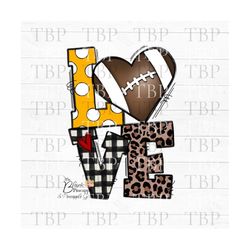 football design png, yellow gold love football design, football love design, football sublimation design, yellow color h