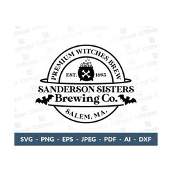 Sanderson Sisters svg, Witches Brewing Co SVG, PNG, DXF, Halloween Witch Svg, Hocus Pocus Svg, Halloween Svg, Cut File f