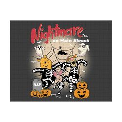 Nightmare On Main Street PNG, Retro Halloween Png, Spooky Vibes Png, Trick Or Treat Png, Halloween Masquerade, Halloween