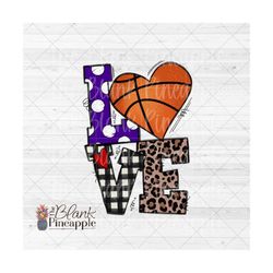 basketball design png, purple love basketball png, basketball sublimation design, basketball love design