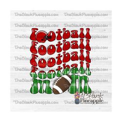 football design png, retro football mom design, red football mom png, football sublimation design, football mom png