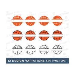 Basketball Monogram, Basketball Monograms SVG Bundle, Layered Basketball SVG,Basketball SVG,Basketball Shirt,Split Frame