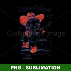 Retro Style Country Fan Design - Crystal Gayle Inspired PNG Sublimation File