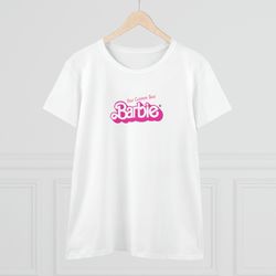 CUSTOM TEXT Barbie Doll Movie Women's Cotton Tee Shirt | Gift for her | Gift for any Occasion | Birthday Gift | Gift for