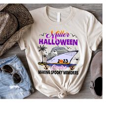 Personalized Family Cruise Halloween Shirt, Making Spooky Memories, Halloween Cruise 2023, Family Cruise Shirts, 2023 Cr