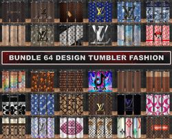 64 Design Tumbler  Wrap, Logo Fashion Tumbler Wrap, Trending Tumbler Wrap,Famous Tumbler Wrap 21