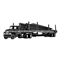 Logging Truck 4 SVG, Truck SVG, Trucking Svg, Logging Svg, Truck Clipart, Truck Files for Cricut, Truck Cut Files For Si
