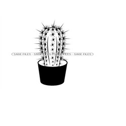 Cactus 8 SVG, Cactus Svg, Cactus Clipart, Cactus Files for Cricut, Cactus Cut Files For Silhouette, Png, Dxf