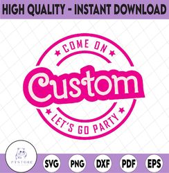 Custom Text Svg, Pink Checker, Custom Svg, Custom Name Custom Text Princess Girl Svg, Clipart, Svg Cut File Cricut