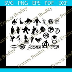 Avengers Bundle Svg, TV Show Svg, Iron Man Svg, Avengers Svg, Marvel Svg, Woman Svg, Thor Svg, Hulk Svg, Spiderman Svg,