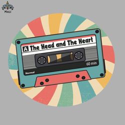 retro the head and the heart Sublimation PNG Download