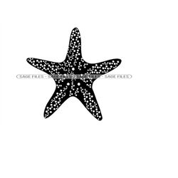 Starfish 3 SVG, Star Fish Svg, Nautical Svg, Starfish Clipart, Starfish Files for Cricut, Starfish Cut Files For Silhoue