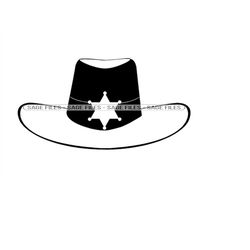 Sheriff Hat SVG, Sheriff Svg, Police Svg, Trooper Svg, Sheriff Hat Clipart, Files for Cricut, Cut Files For Silhouette,
