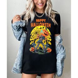 Happy Halloween T-Shirt, Happy Halloween Party Shirt, Scary Halloween Tees, Halloween Pumpkin TShirts, Halloween t-shirt