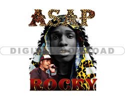 Asap Rocky Png, Tshirt Design Bundle, Rapper svg, Hiphop SVG, PNG, DXF Cricut Silhouette Cut File 05