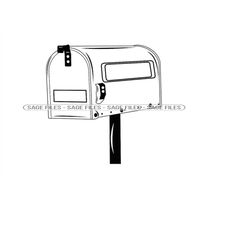 mailbox 2 svg, mailbox svg, mail svg, mailbox clipart, mailbox files for cricut, mailbox cut files for silhouette, png,