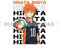 Hinata Shoyo Svg, Anime Tshirt Design Bundle, Manga Design Bundle, Anime Svg Digital File 04