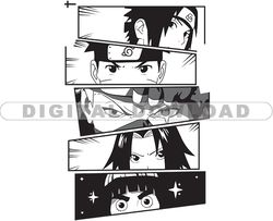 Naruto Svg, Anime Tshirt Design Bundle, Manga Design Bundle, Anime Svg Digital File 21