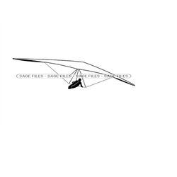Hang Glider 2 SVG, Hang Gliding SVG, Hang Glider Clipart, Hang Glider Files for Cricut, Hang Glider Cut Files For Silhou