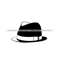 Fedora Hat 3 SVG, Fedora Hat SVG, Hat Svg, Fedora Hat Clipart, Fedora Hat Files for Cricut, Fedora Hat Cut Files For Sil