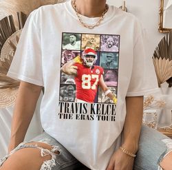 Travis Kelce The Eras Tour Shirt, Vintage Travis Kelce T-Shirt, America Football Shirt, Football Fan Gifts
