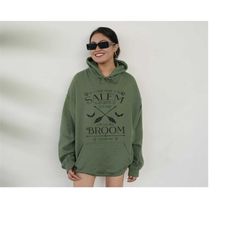 Salem Broom Company Sweatshirt, .Witch Sweatshirt, Salem Sweatshirt, Witchy Clothing, Funny Halloween Sweatshirt
